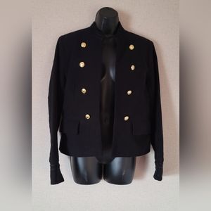 CAROLINA BELLE Montreal Black Military Blazer Size L